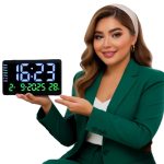 ساعت دیجیتال دیواری و رومیزی  LED مدل 2204