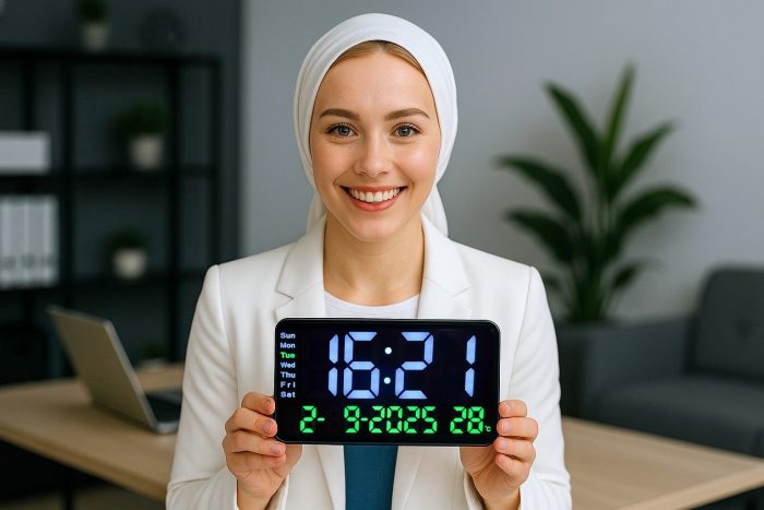 ساعت دیجیتال دیواری و رومیزی  LED مدل 2204 - تصویر 4