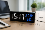 ساعت دیواری و رو میزی دیجیتال LED مدل 3818 - تصویر 8