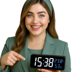 ساعت دیواری و رو میزی دیجیتال LED مدل 3818