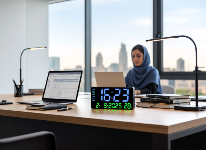 ساعت دیجیتال دیواری و رومیزی  LED مدل 2204 - تصویر 7