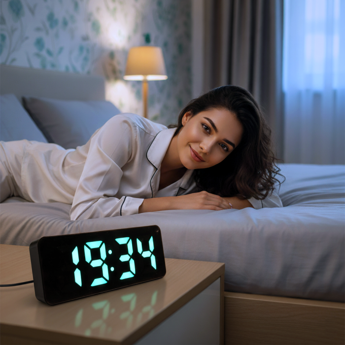 ساعت دیجیتال رومیزی LED مدل 3821 - تصویر 9