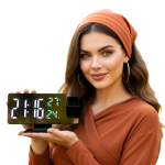 ساعت دیجیتال رومیزی ،پرژکتوری با نمایش دما و رطوبت