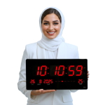 ساعت دیجیتال بسیار بزرگ 4622 دیواری  با ثانیه شمار،تقویم ،دماسنج