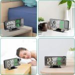 ساعت دیجیتال رومیزی ،پرژکتوری با نمایش دما و رطوبت - تصویر 3